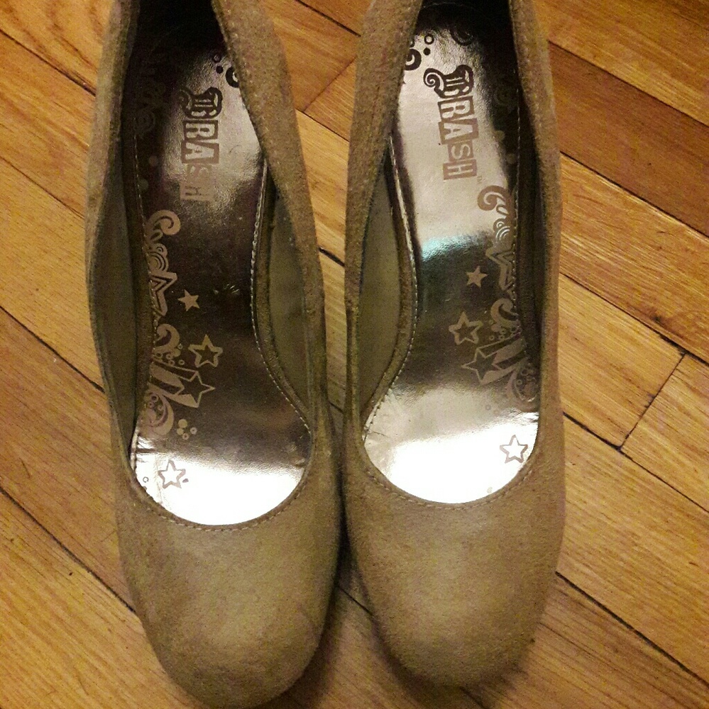 Tan Brash Wedge Shoes